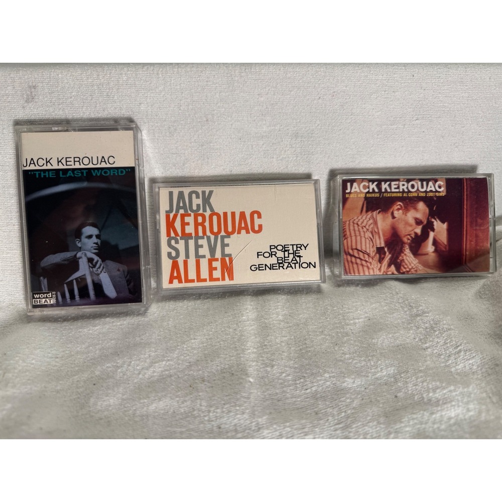 Jack Kerouac Collection 3 Cassette Set Poetry Beat Generation Blues Haikus 1990